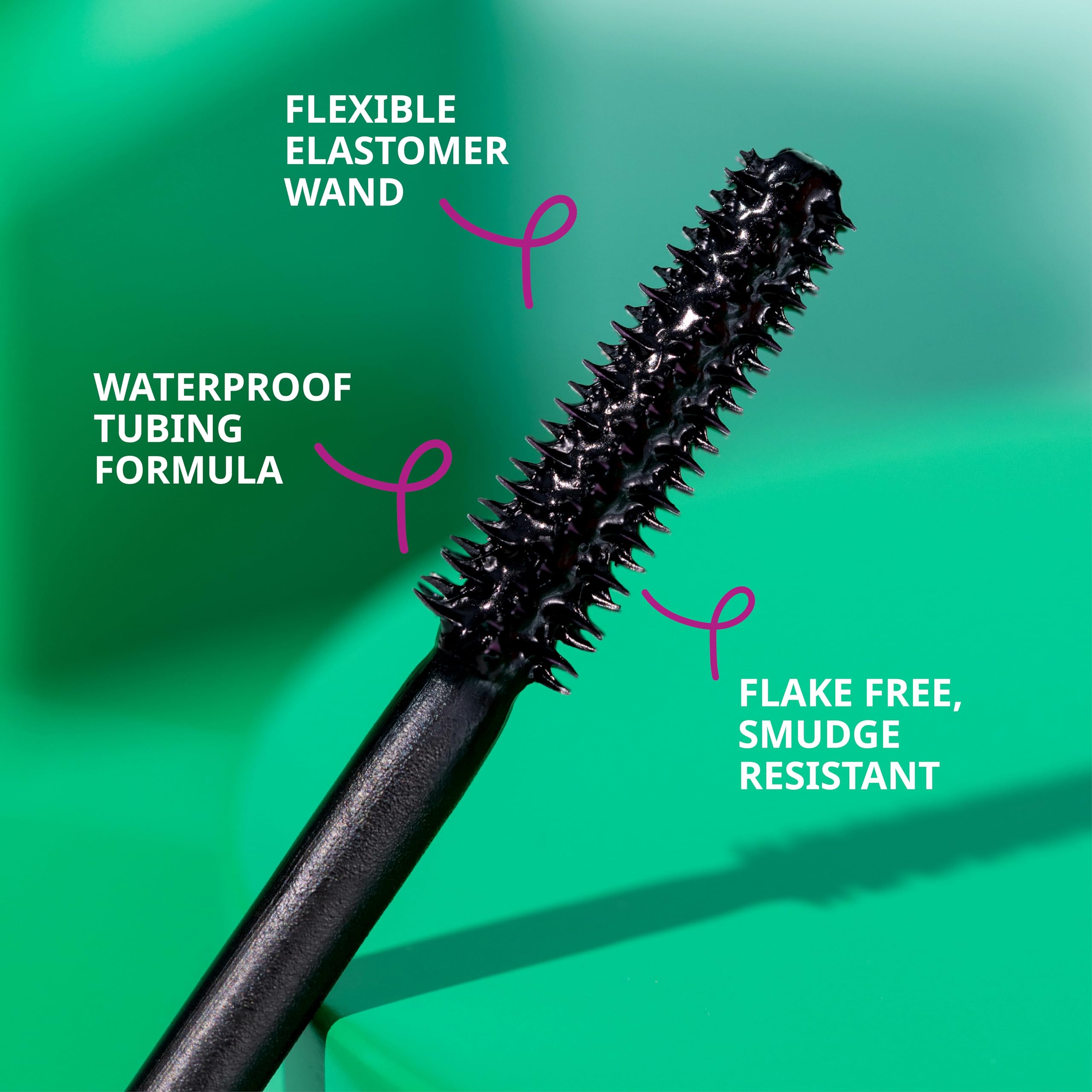essence Lash Without Limits before after demonstrating dramatic length with tubing technology.