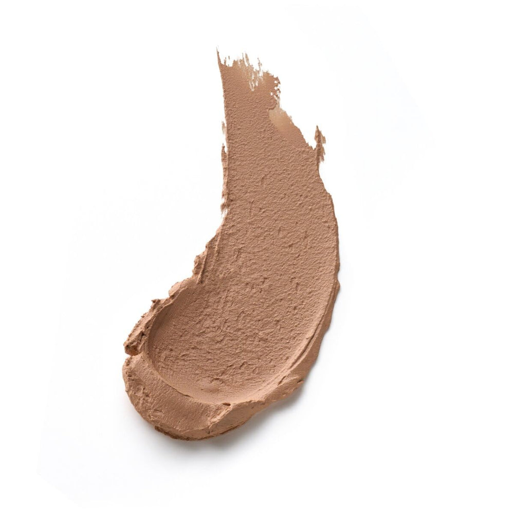 Swatch on skin demonstrates light to moderate coverage for an even tone.