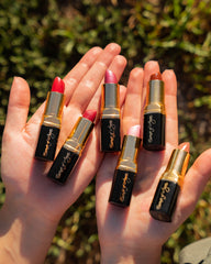Essence Of Argan tinted lip balm application for smooth, long-lasting wear