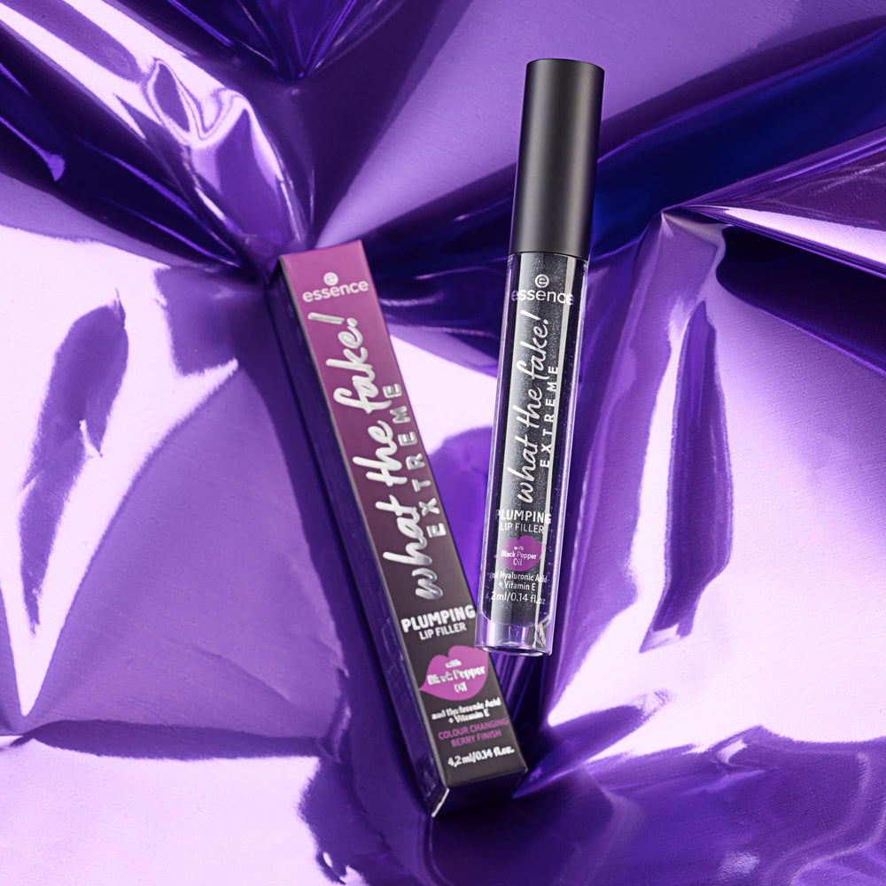 essence pearlescent nude finish lip gloss on lips