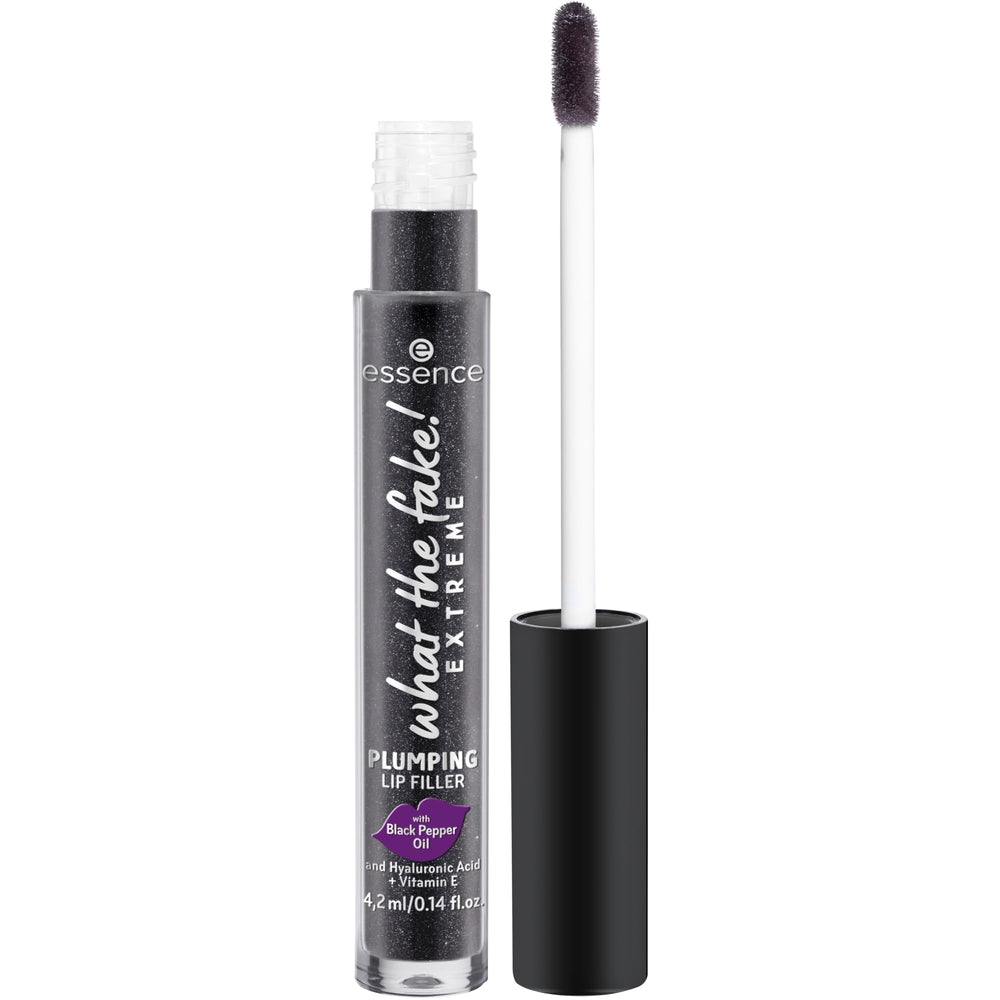 essence Pepper Me Up gloss on lips showing shine and tint