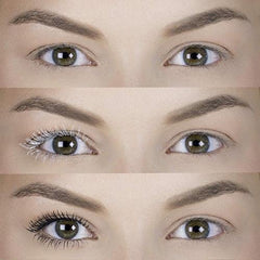 essence Primed lashes after mascara close-up highlights enhanced lift and separation.