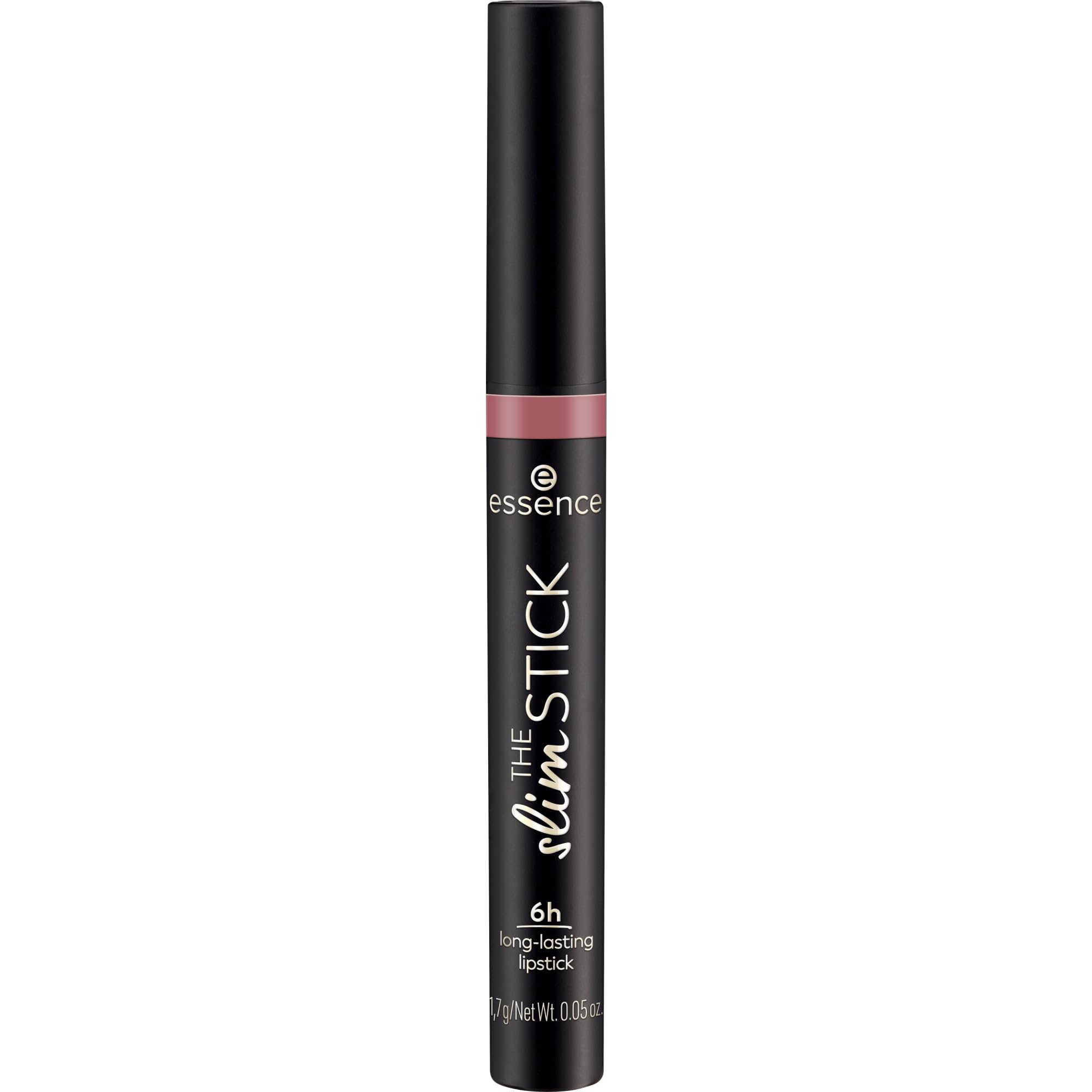 essence Slim Stick Lipstick delivers nourishing hydration and color longevity for all-day wear.