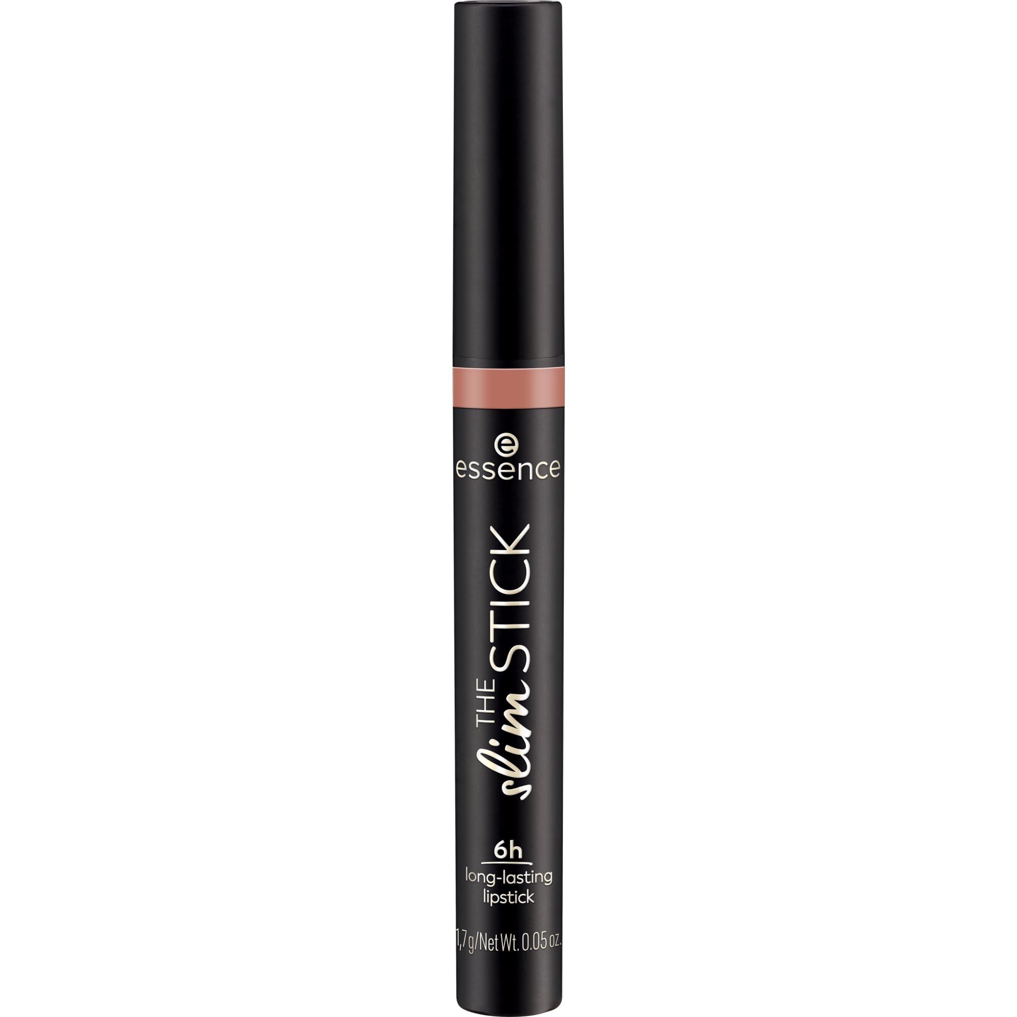 essence Slim Stick Lipstick long-wear formula maintains color through daily activities