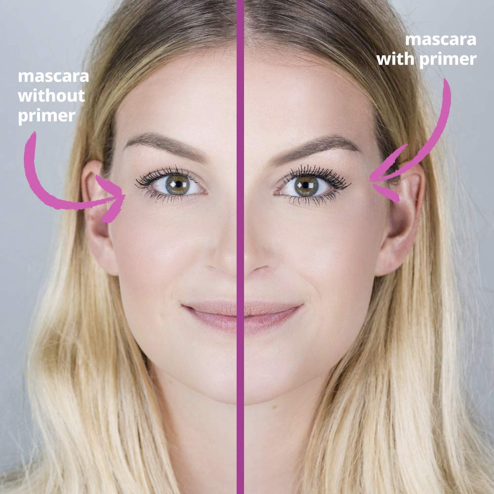 essence Volume Booster Lash Primer mango butter infusion nourishes and shields lashes.