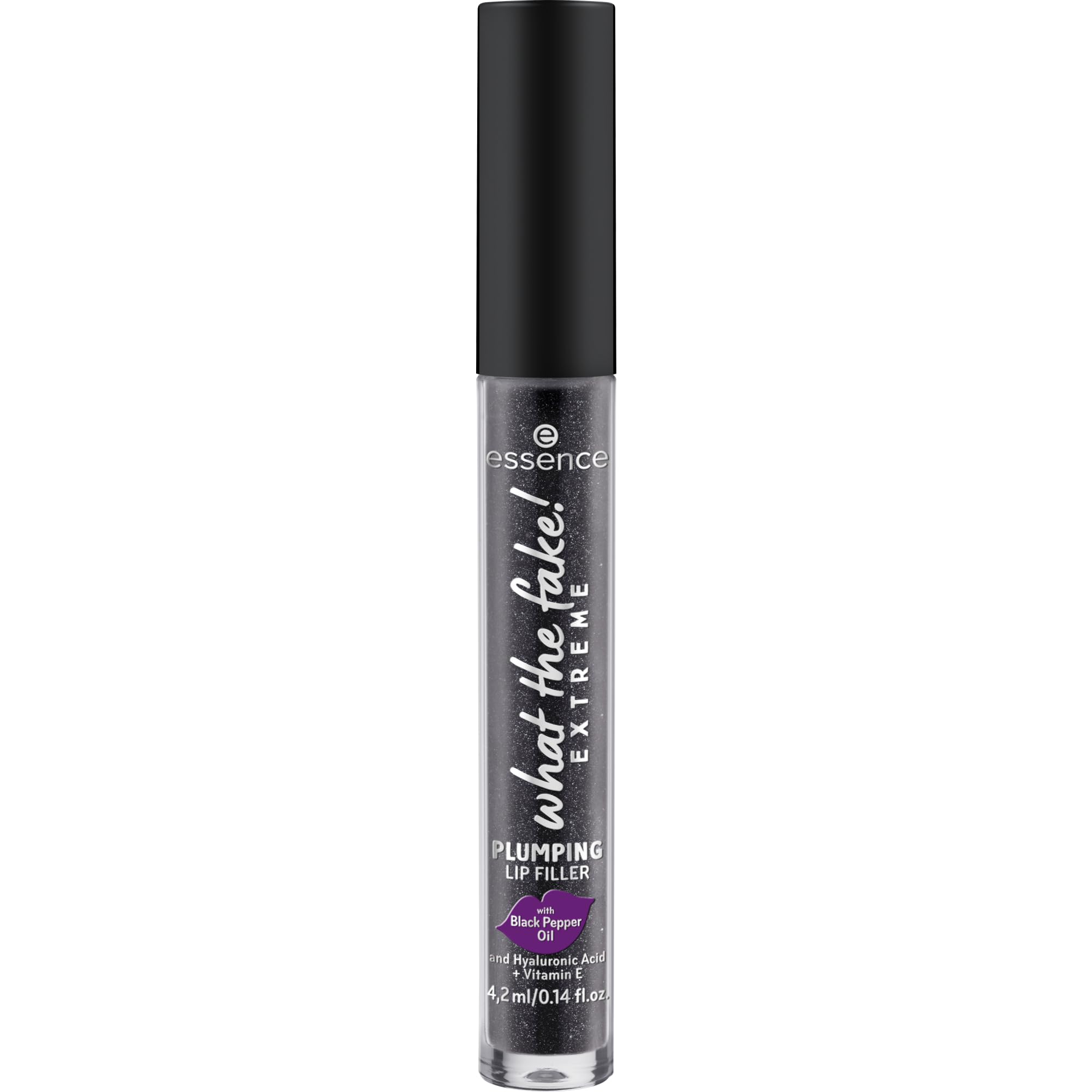 essence What the Fake! plumping lip filler bottle with pearly nude finish