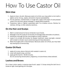 Essentially KateS castor oil glass bottle label shows organic, small-batch assurance.