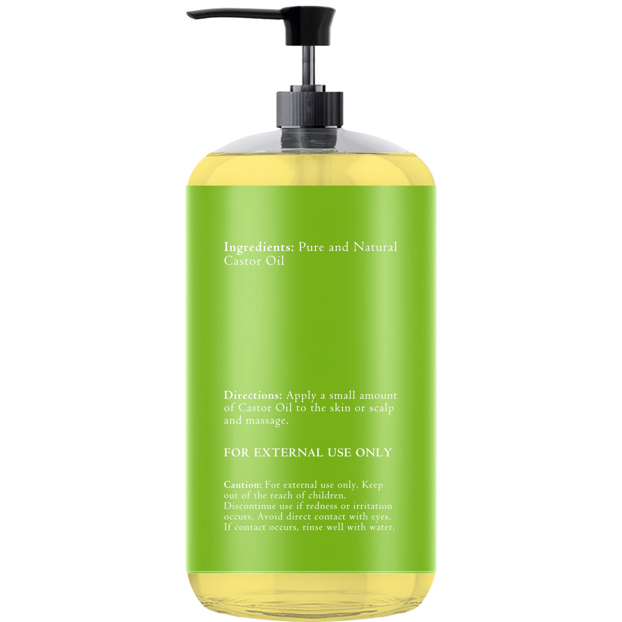 Ingredients of Essentially KateS Castor Oil include Vitamin E and fatty acids.