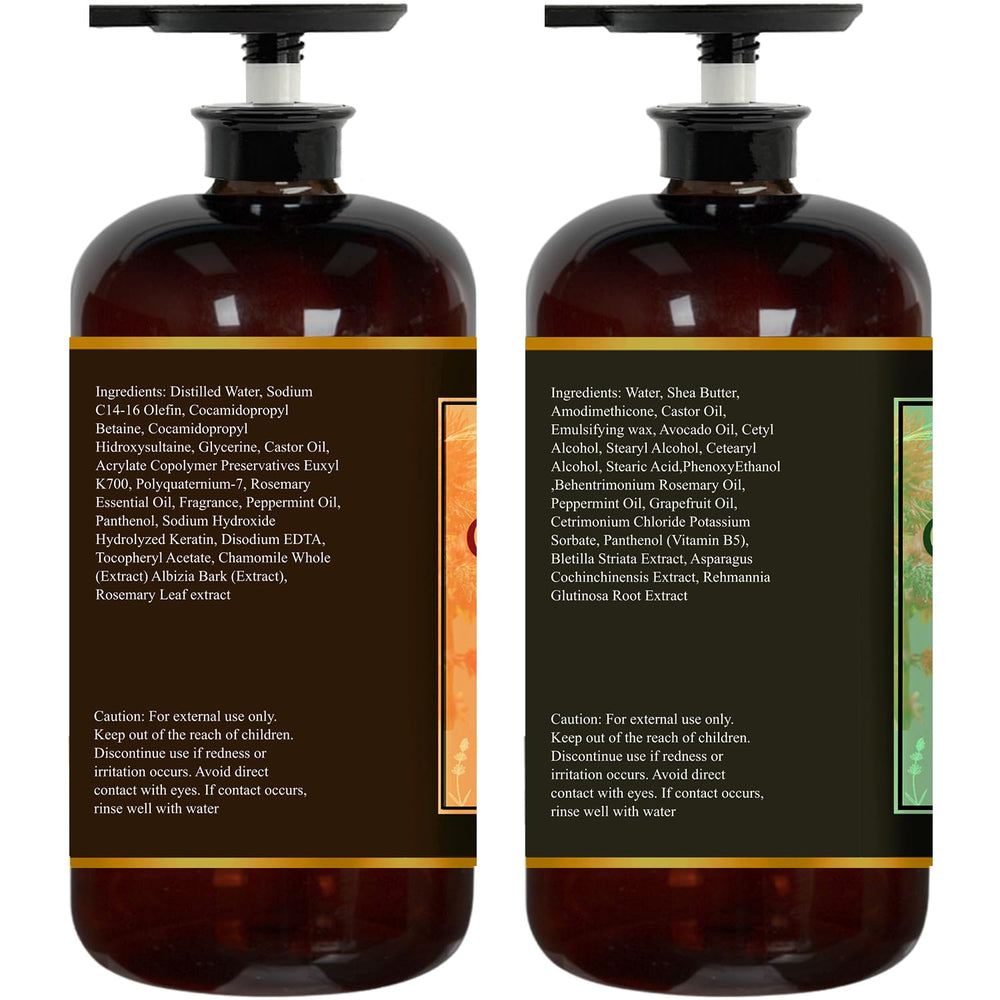 Essentially KateS Castor Oil Rosemary Mint Conditioner bottle highlights smooth, hydrated hair.