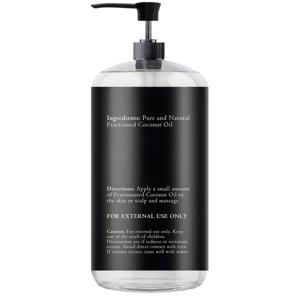 Essentially KateS fractionated coconut oil 500 ml packaging for multipurpose use