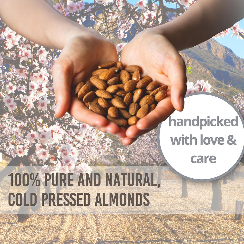 Essentially KateS Sweet Almond Oil cold-pressed extraction process