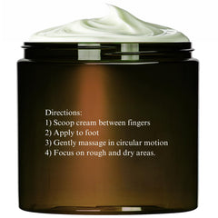 Essentially KateS Foot Cream ingredients featuring frankincense and aloe for healthy feet
