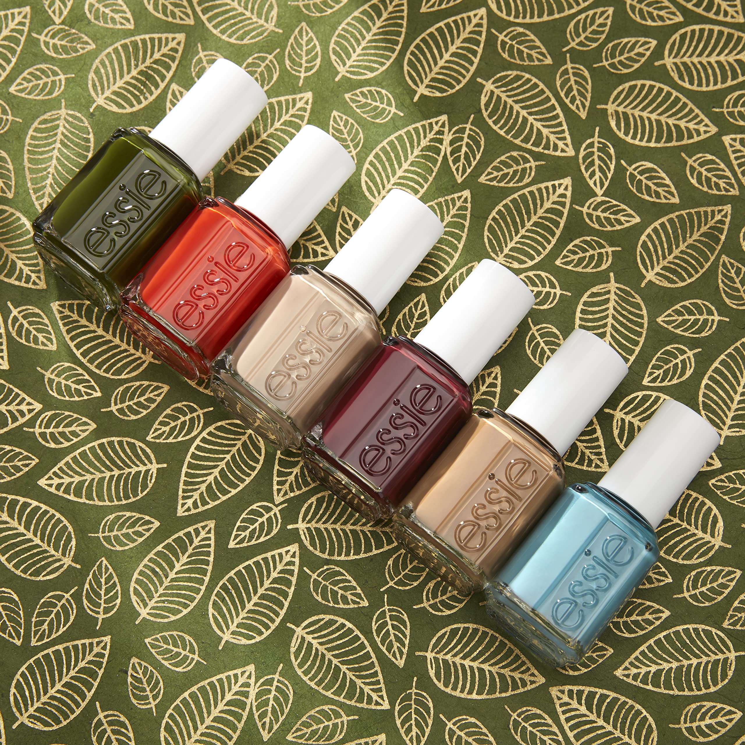 essie Apricot cuticle oil on nails for nourishment and care