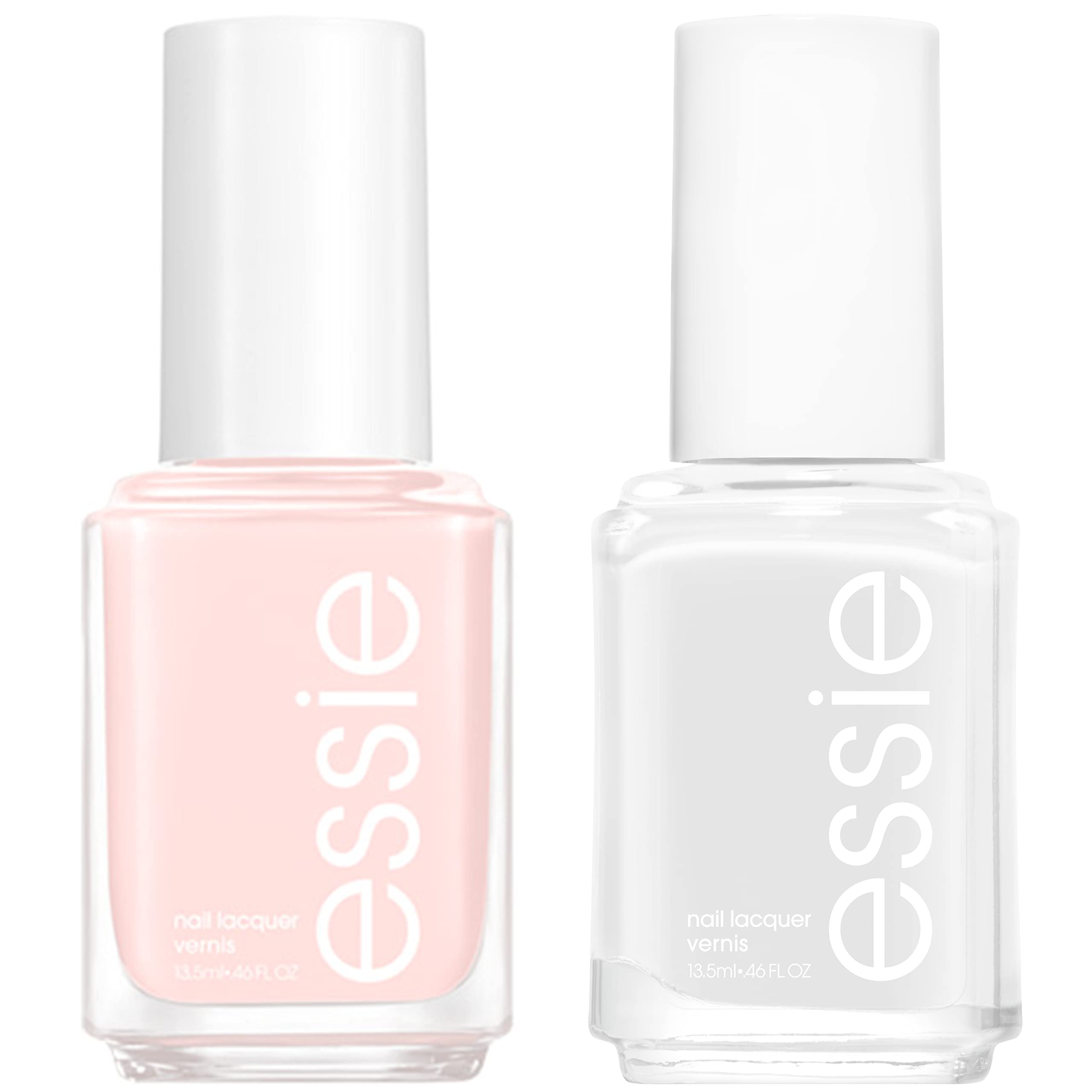 essie Ballet Slippers bottle close-up showing a sheer pink finish for elegant nails.