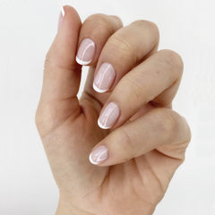 essie Blanc white polish bottle ready to create a crisp French manicure.