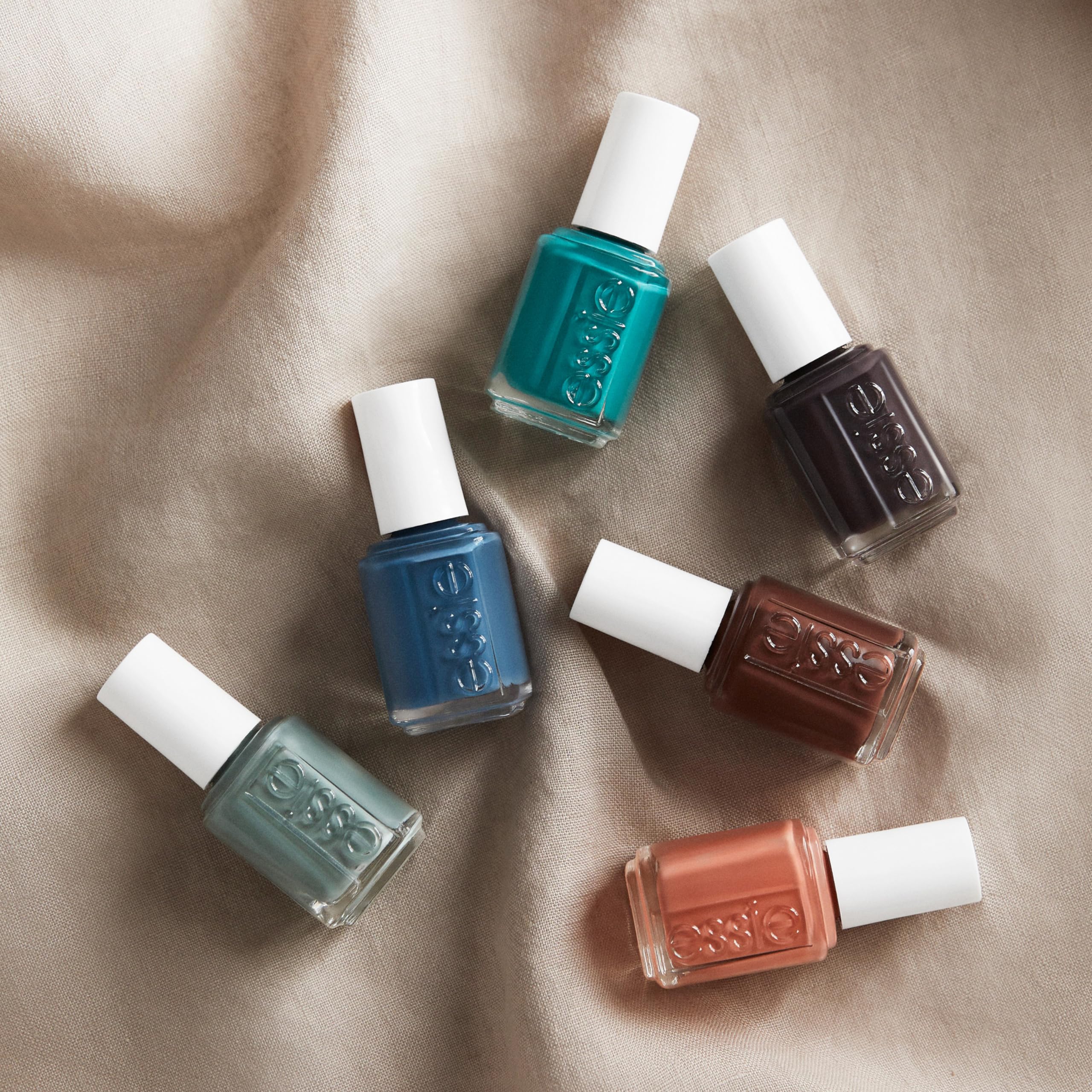 Essie collection packaging shows branding and shade range.