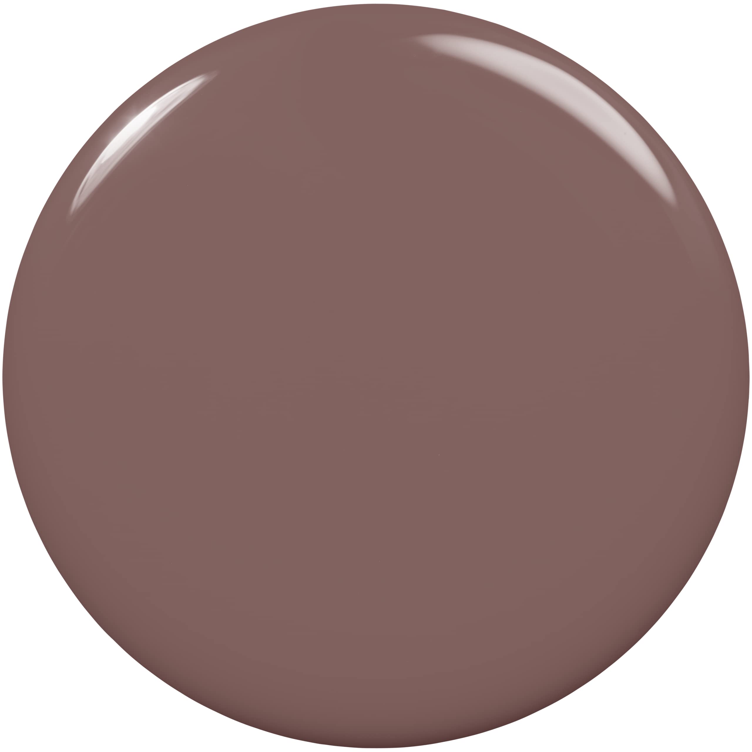 essie's Crochet Away creamy finish brush closeup highlights easy glide and streak-free application.