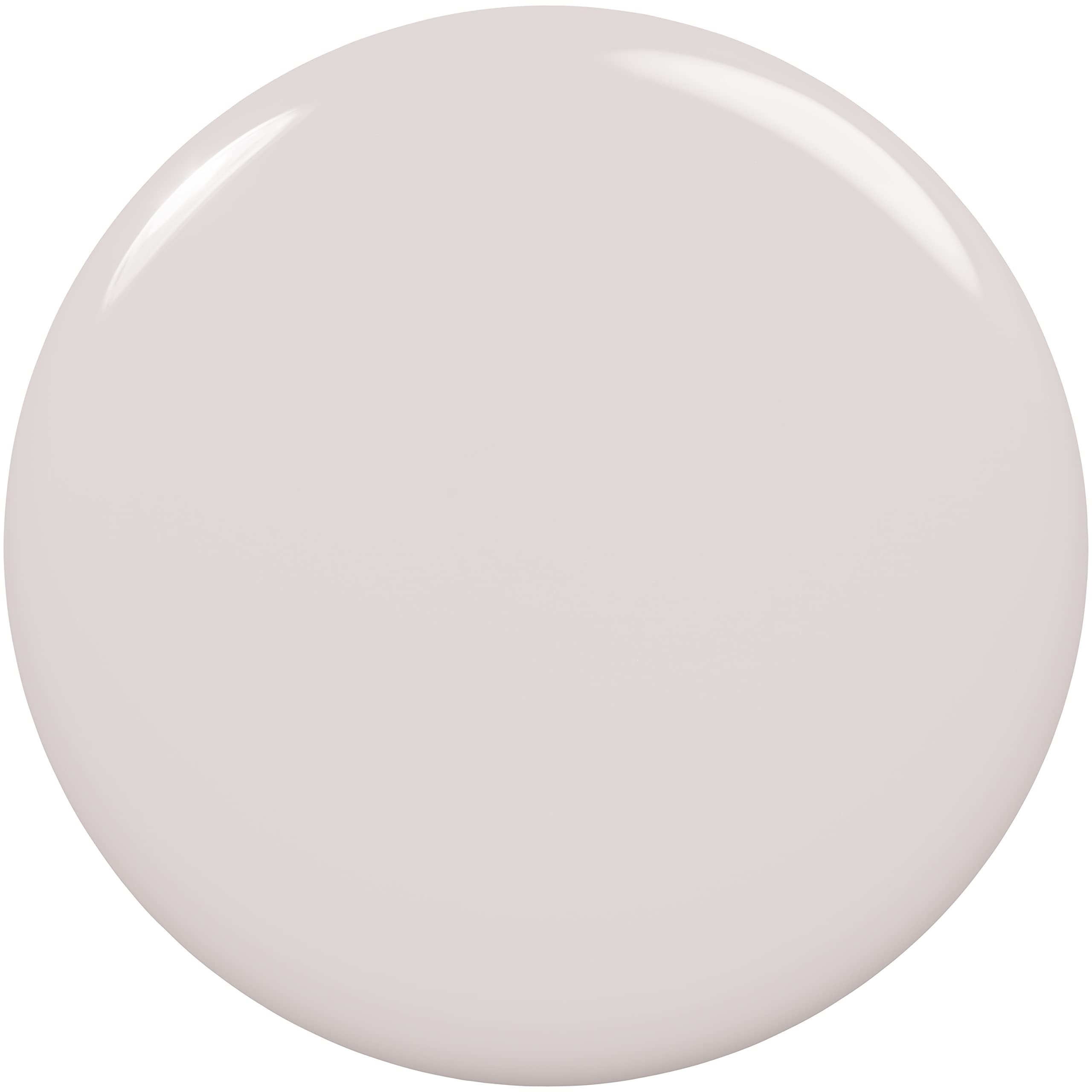 essie Cut It Out swatch highlights a modern cool gray cream shade.
