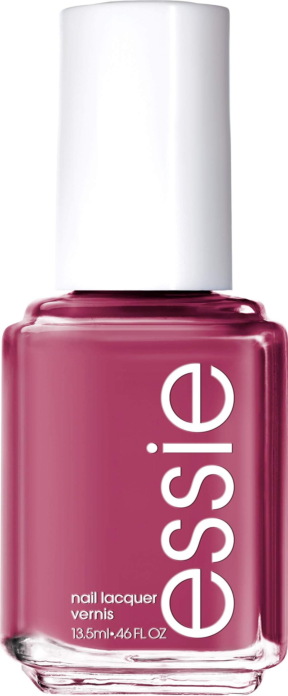 essie Drive-In Dine raspberry purple nail polish bottle with creamy finish for chic nails