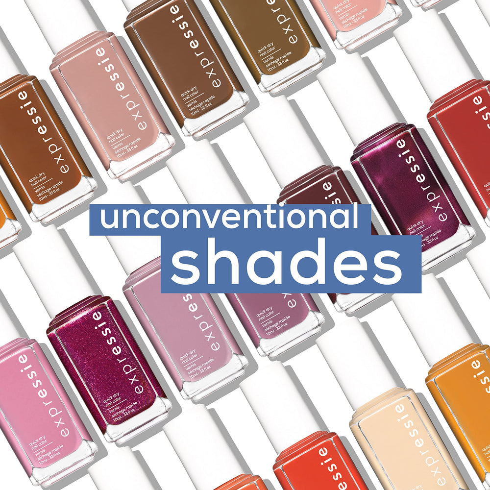 Essie Expressie innovative angled brush detail for precise strokes.