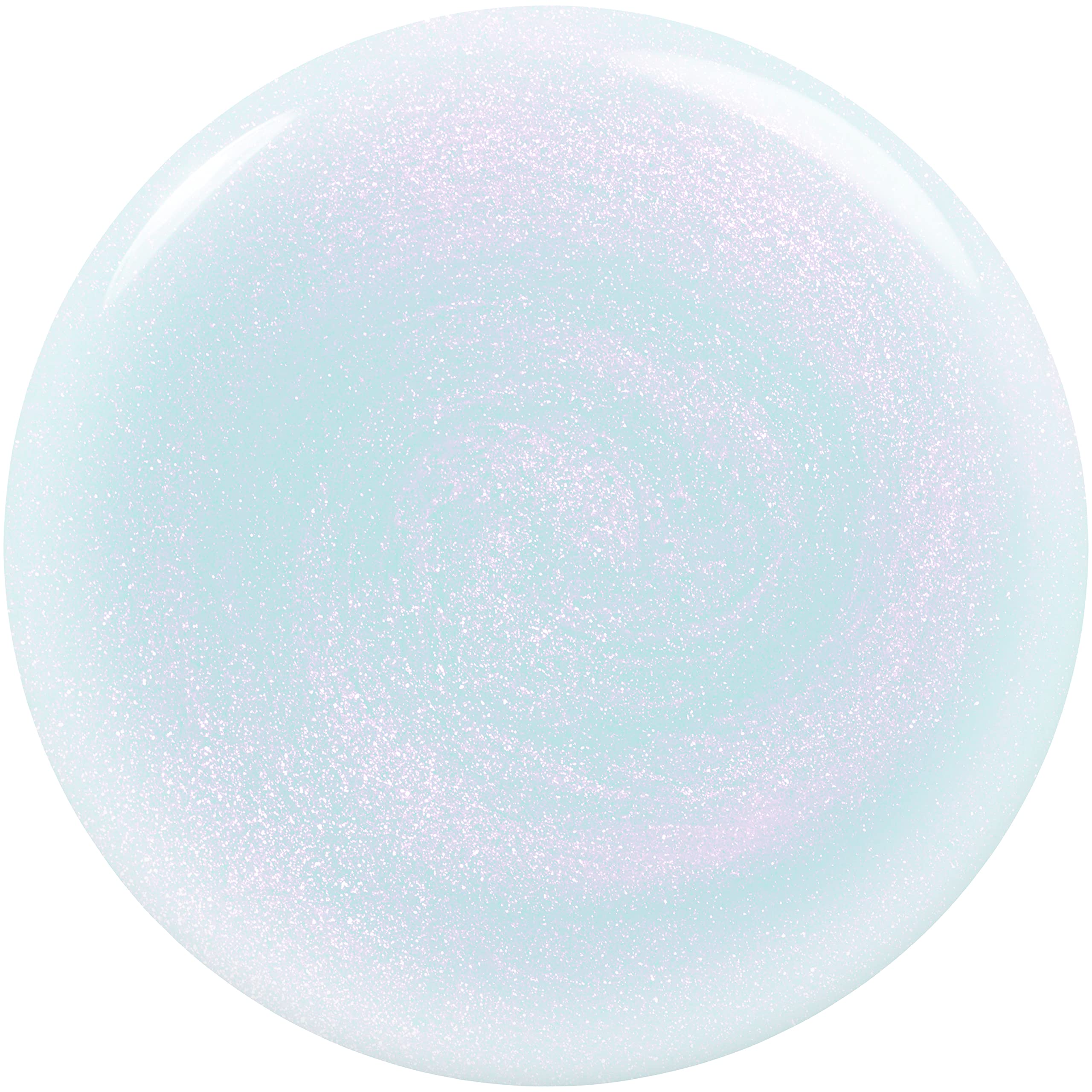 Close-up of the FX Filter top coat brush stroke over Immaterial Frost, revealing holographic shimmer for dimension.