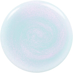 Close-up of the FX Filter top coat brush stroke over Immaterial Frost, revealing holographic shimmer for dimension.