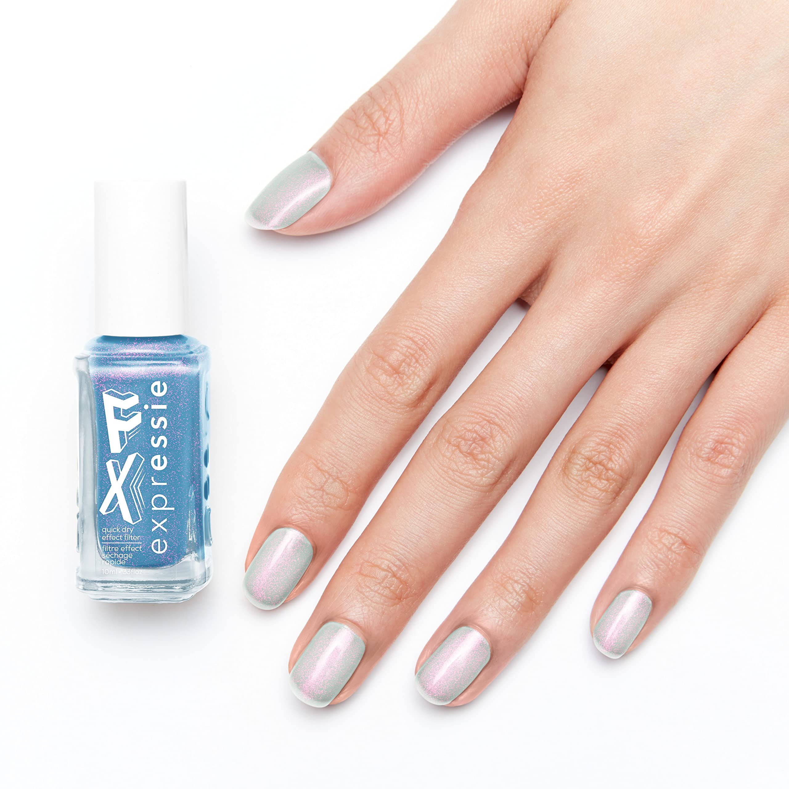 Compact 0.33 fl oz bottle, travel-friendly for on-the-go touchups.