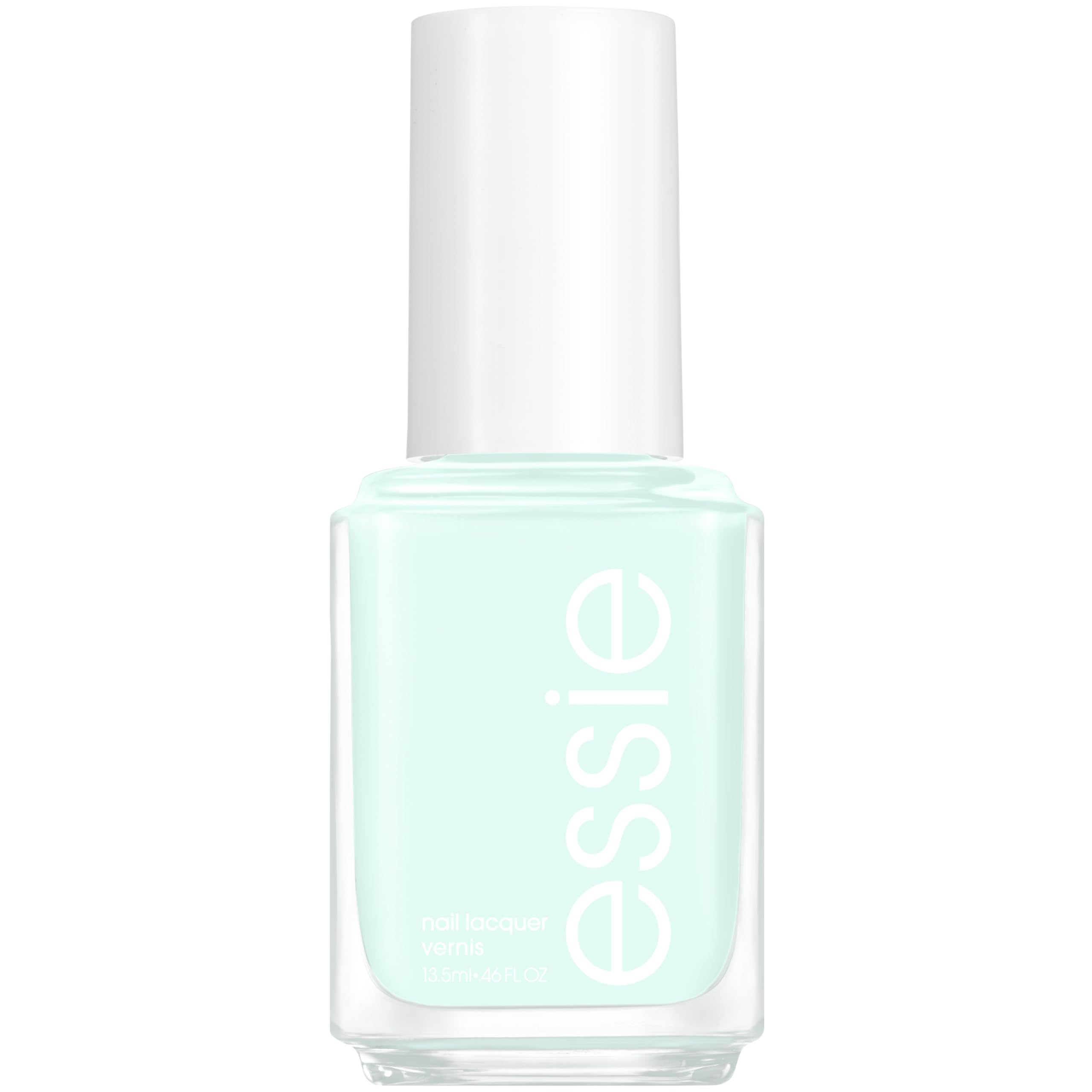 essie first kiss bliss bottle shows creamy mint green shade for a salon-like finish