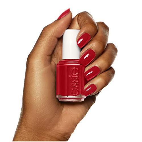 deep red shade of essie Fishnet Stockings ideal for edgy evening looks