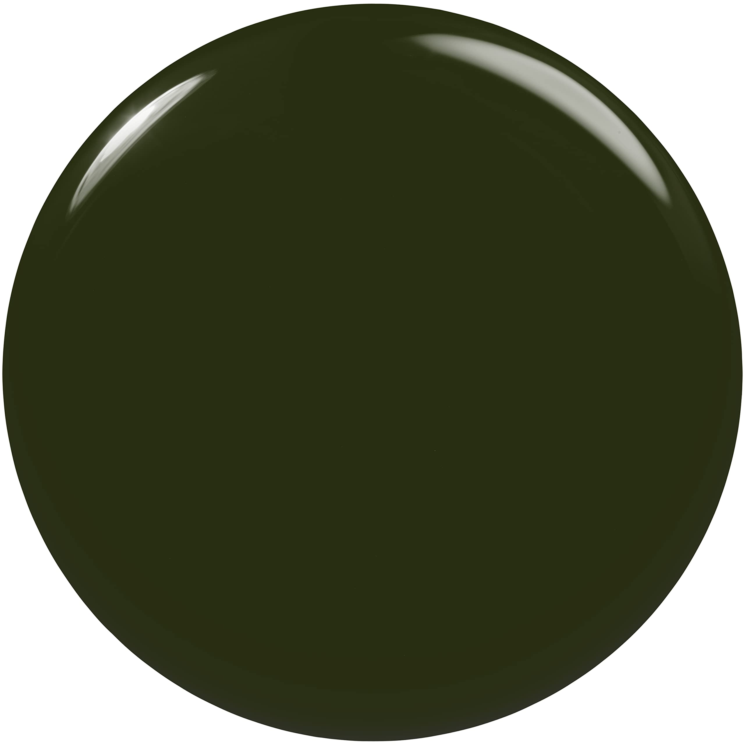 essie Force of Nature forest green swatch shows a rich cream finish