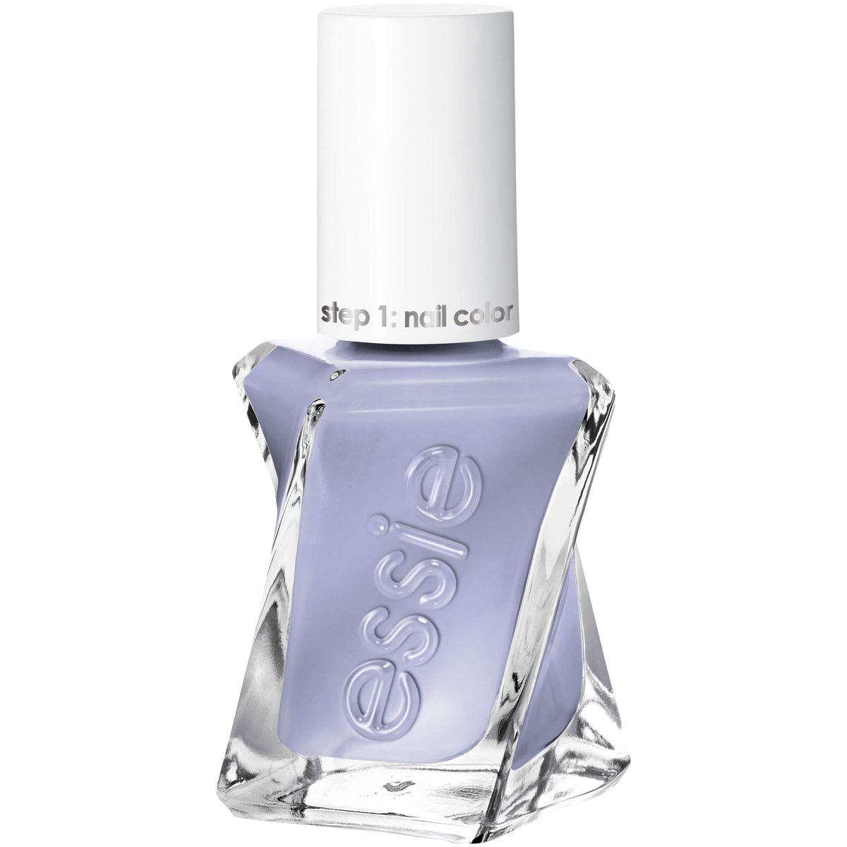 essie gel couture Once Upon A Time bottle in icy gray-blue for long-lasting wear