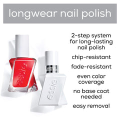essie Gel Couture Sunrush top coat shine captures gel-like gloss and lasting protection.