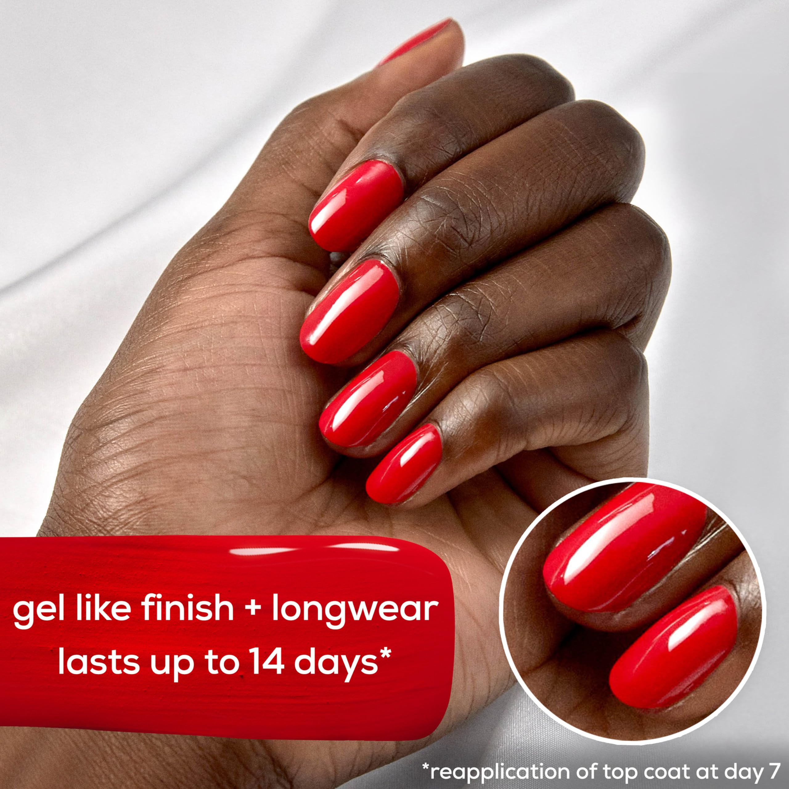 Two-step application image for essie Gel Couture color and top coat.