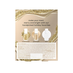 essie holiday trio Gold Glitter shade delivers sparkling depth for holiday looks