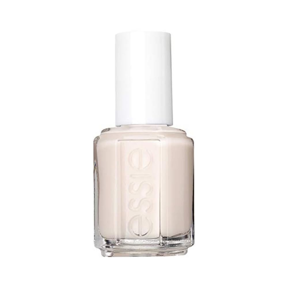 Essie Limoscene bottle front view highlighting a sophisticated neutral shade for polished nails.