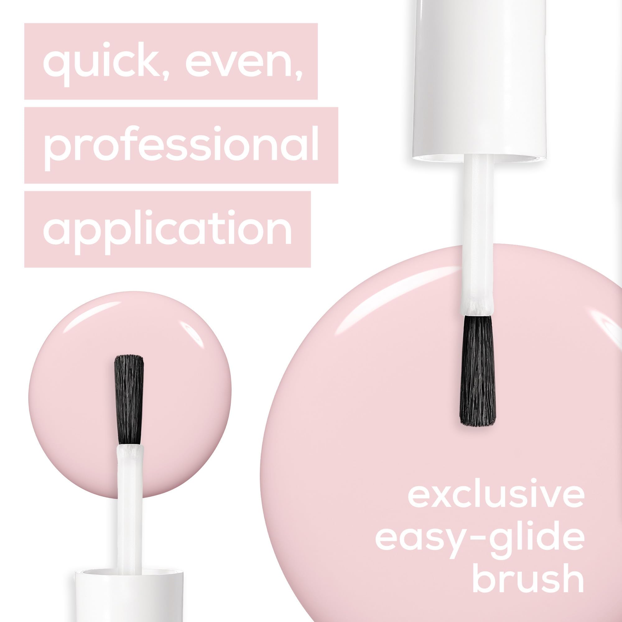 Nails with Mademoiselle show a long-lasting, chip-resistant finish.