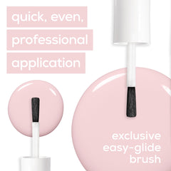 Nails with Mademoiselle show a long-lasting, chip-resistant finish.
