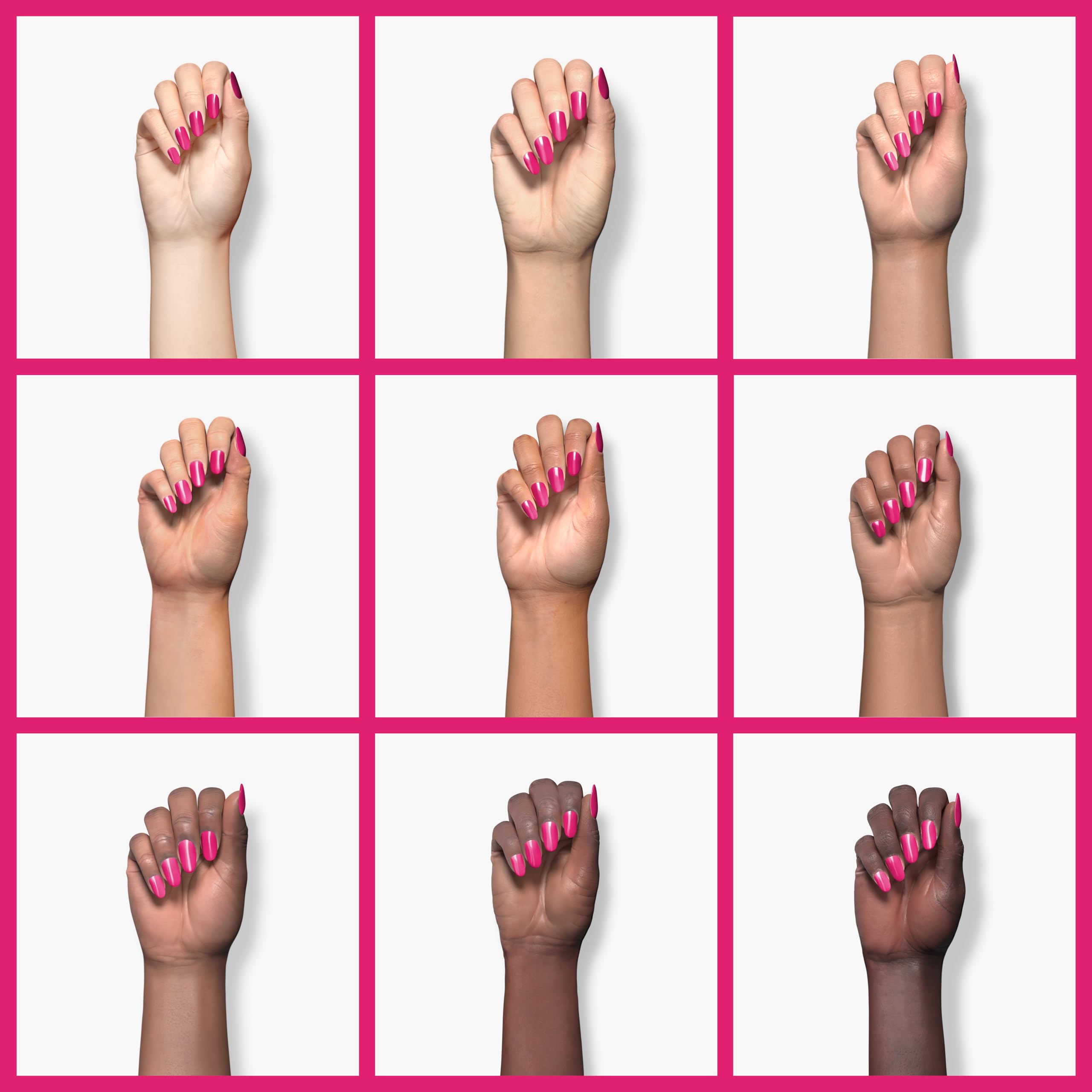 essie magenta pink creamy finish provides rich coverage with glossy look