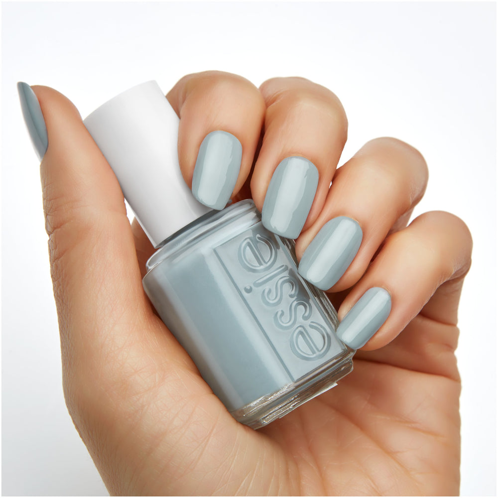 essie Mooning glossy finish close-up shows vibrant shade and mirror-like shine.