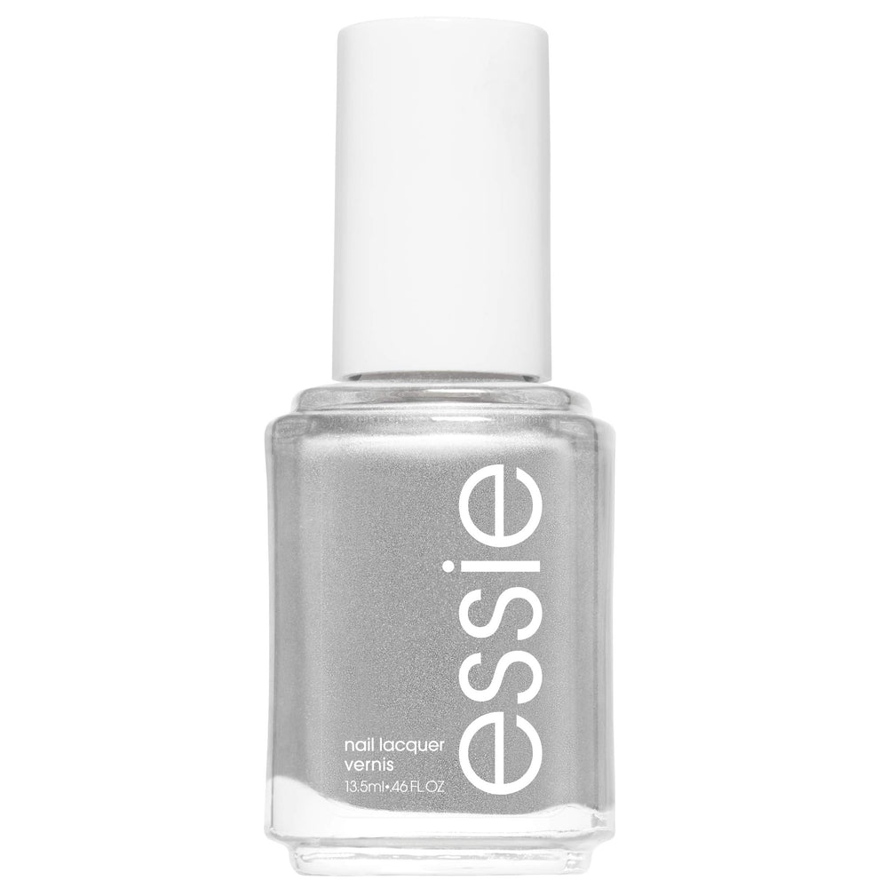 essie No Place Like Chrome bottle with a glossy ultra-metallic finish for bold nails