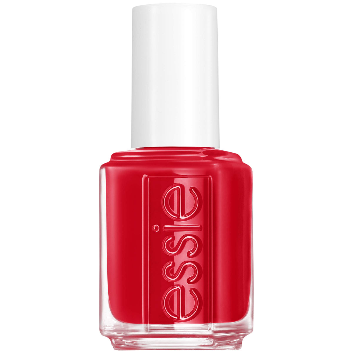 essie Not Red-Y For Bed bottle shows a rich cherry shade for bold nails.