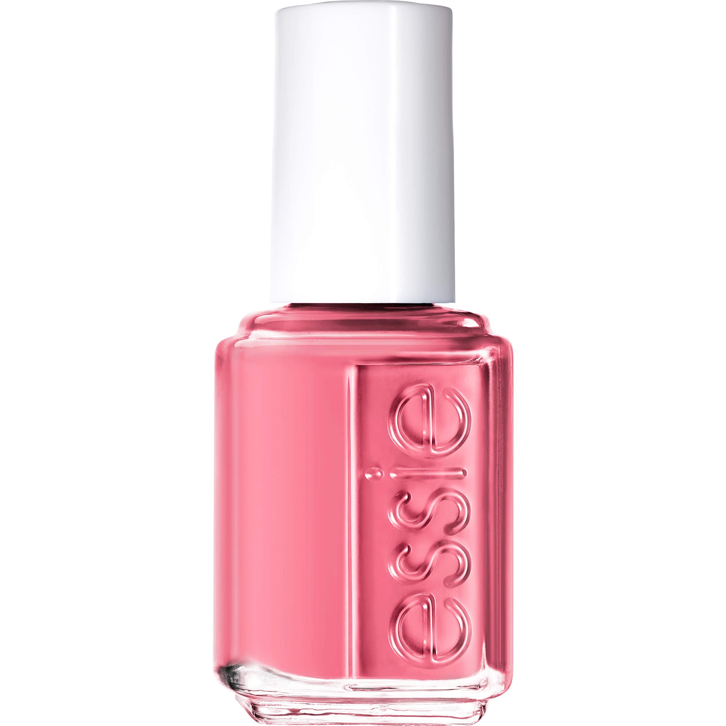 essie Pin Me Pink easy glide brush applying polish on nails.