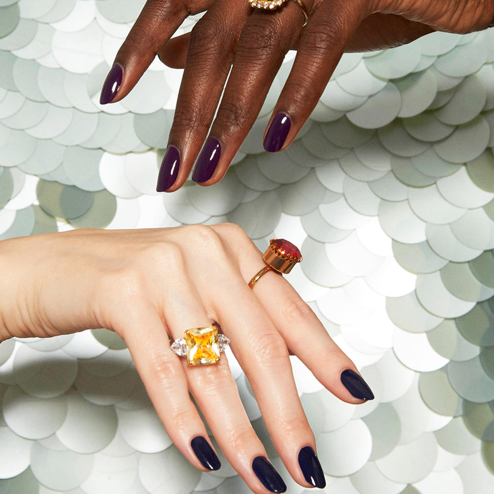 Essie Step Out of Line on nails with a glossy finish.