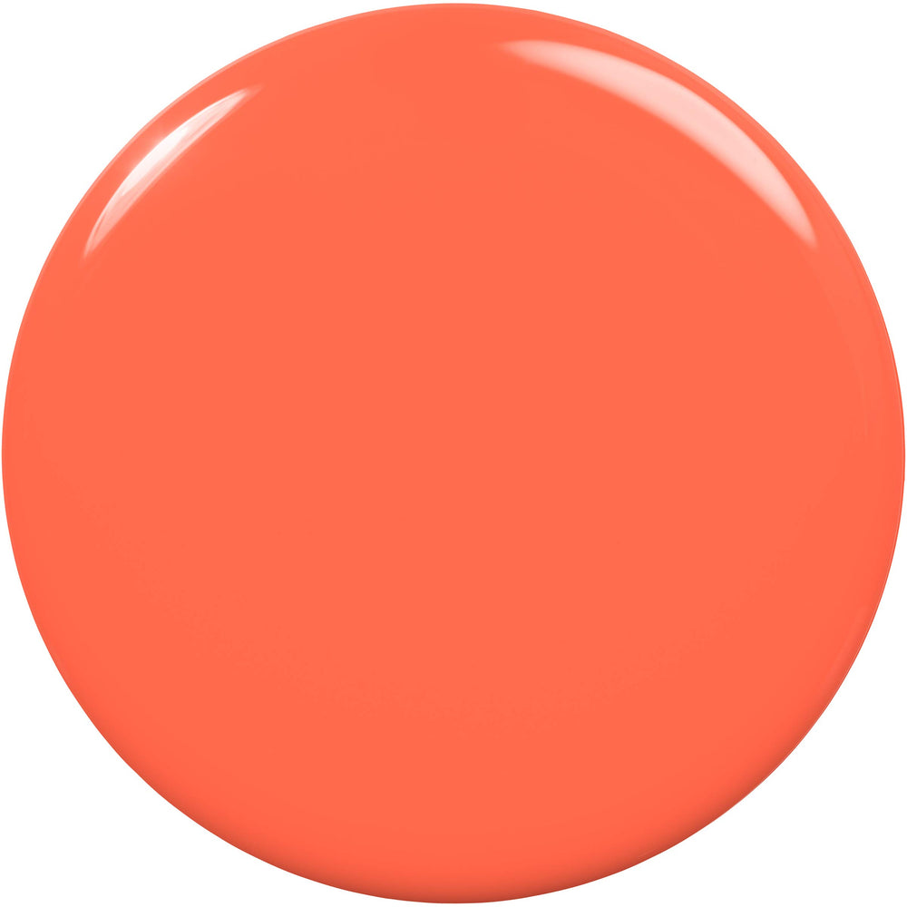 essie Summer 2020 swatch showing bold tangerine shade for easy daily wear