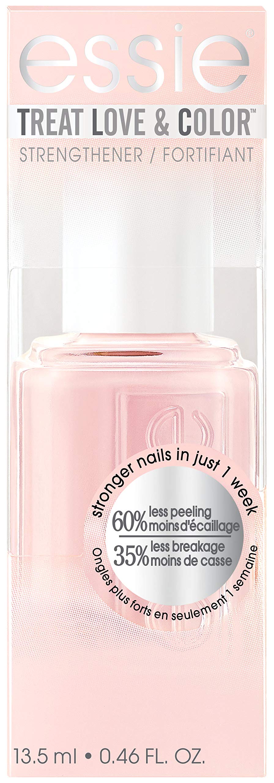 essie Treat Love & Color Strengthener bottle for easy one-step nail care and color