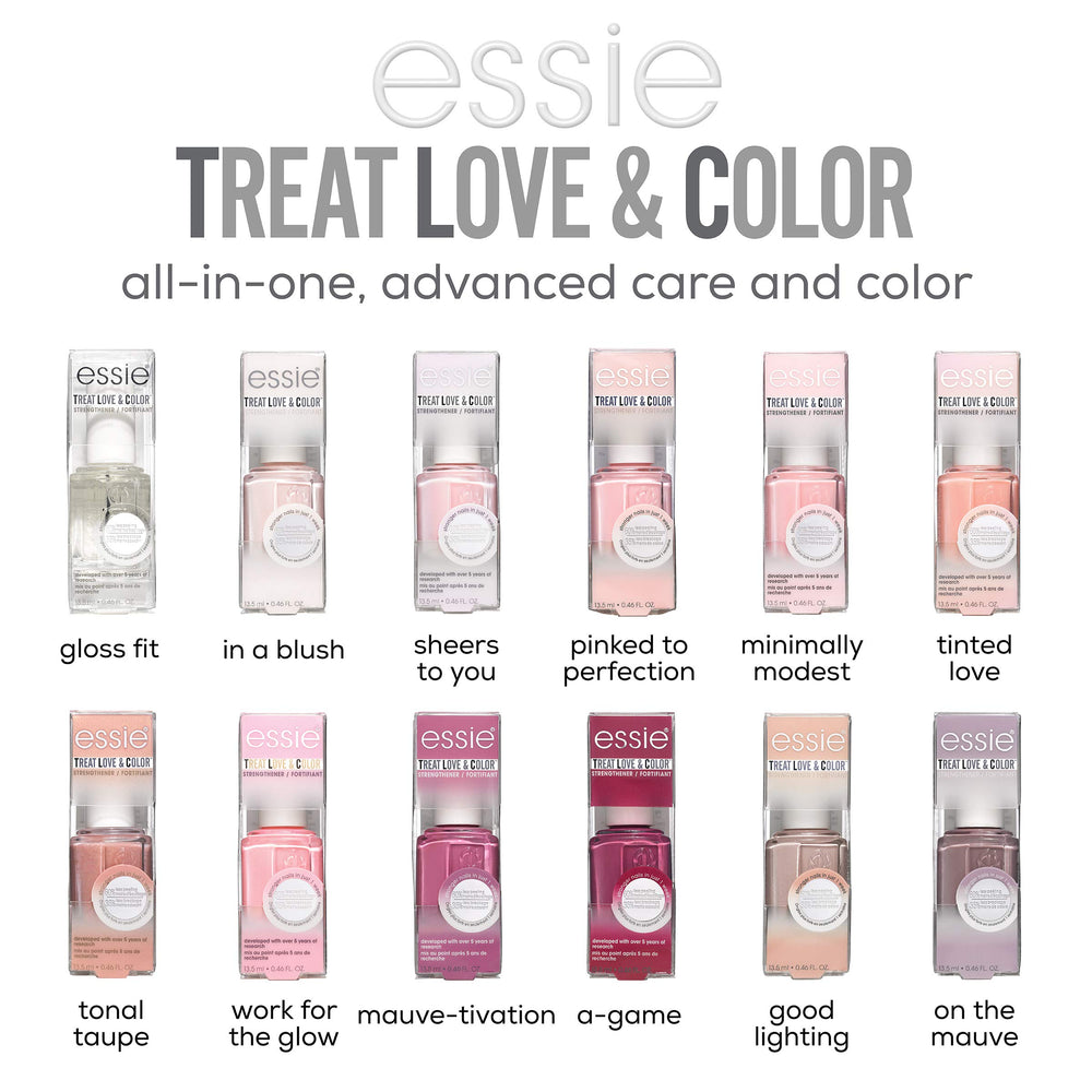 brightening pigments in essie strengthener enhance nail appearance