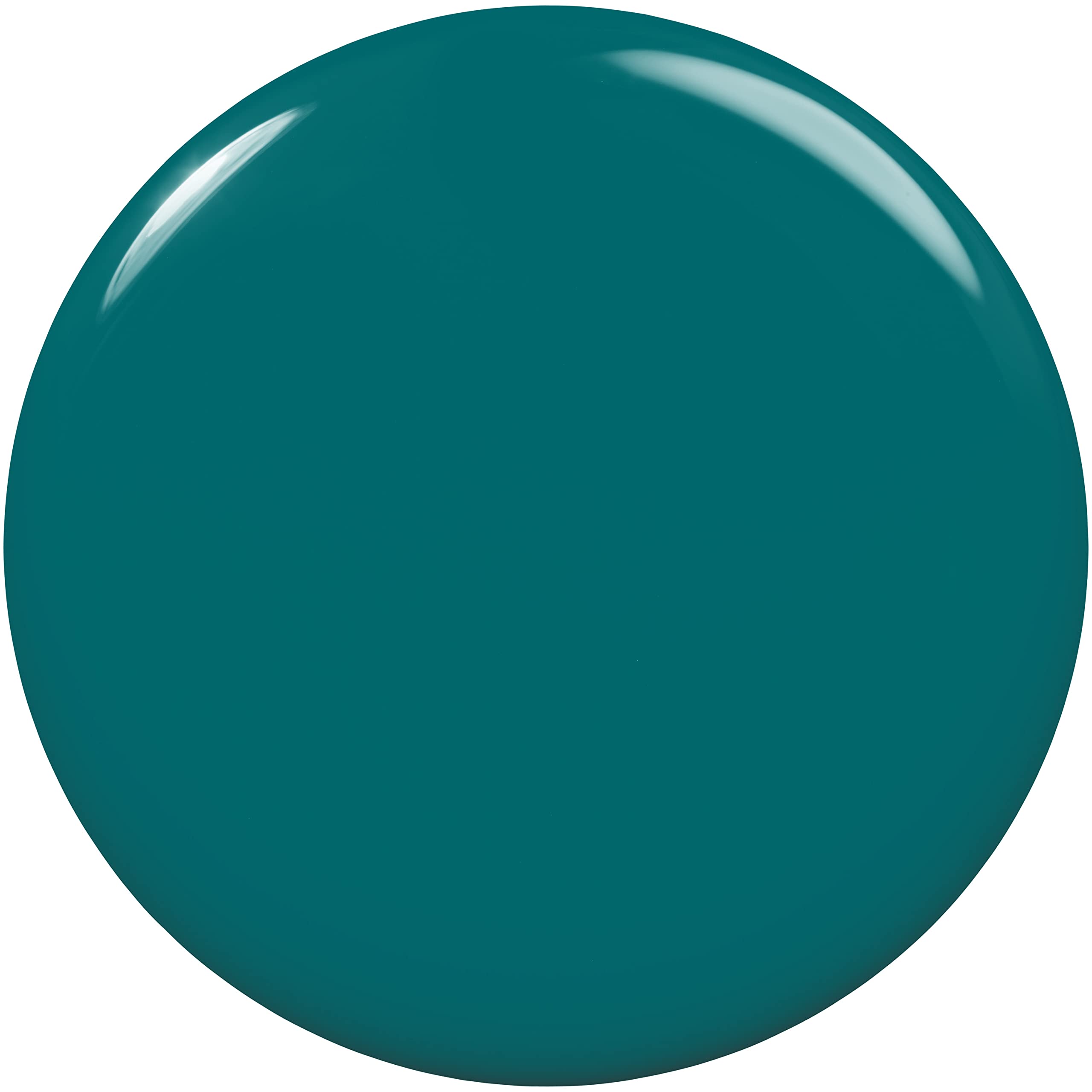 Essie UnGuilty Pleasures teal cream finish showcases glossy color.