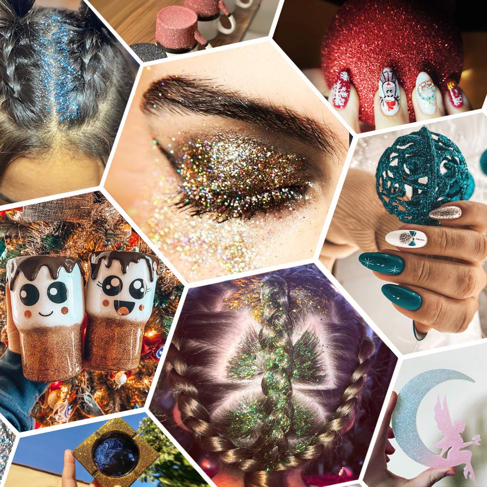 Estanoite glitter storage tips keep colors organized and spill-free
