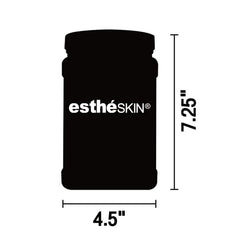 estheSKIN rubber mask in premium gold packaging for salon shelves.