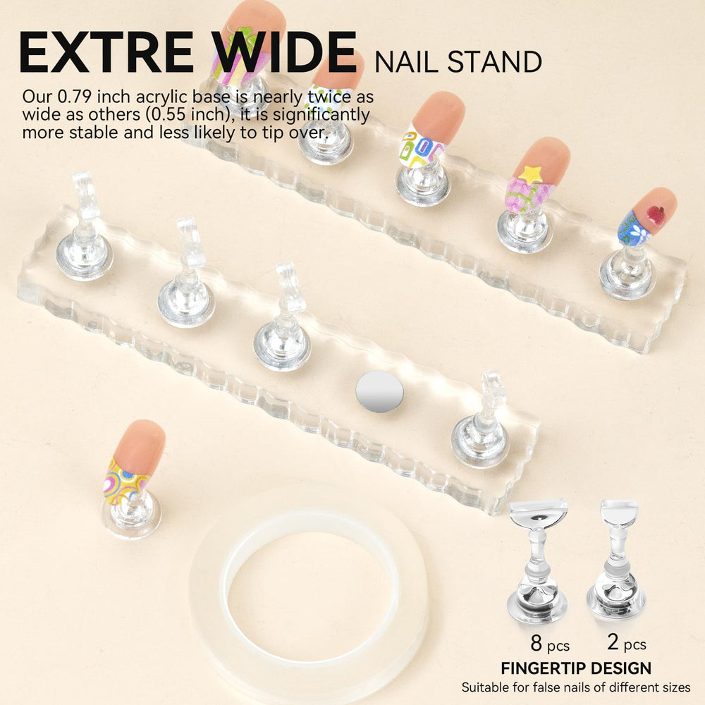 ESUOHYM fifty acrylic nail strips simplify color matching and style selection